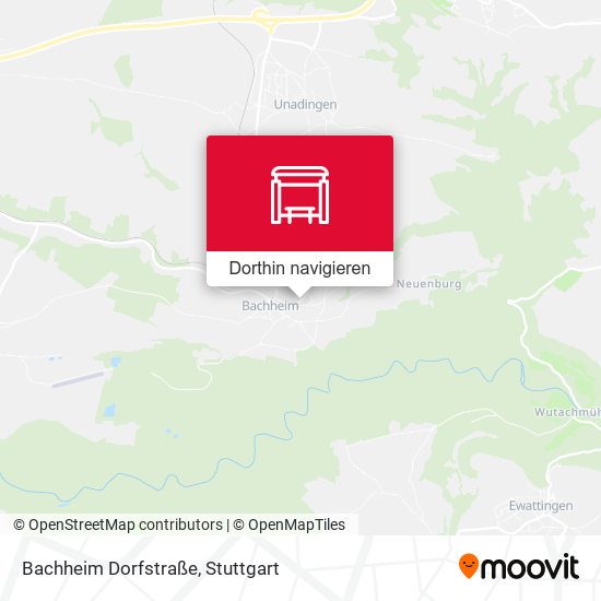 Bachheim Dorfstraße Karte
