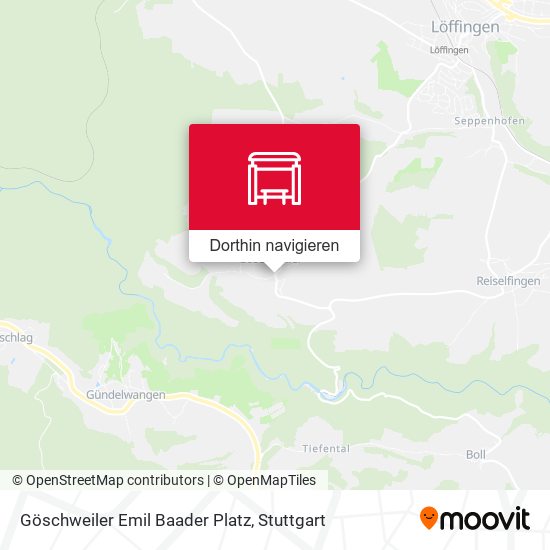 Göschweiler Emil Baader Platz Karte