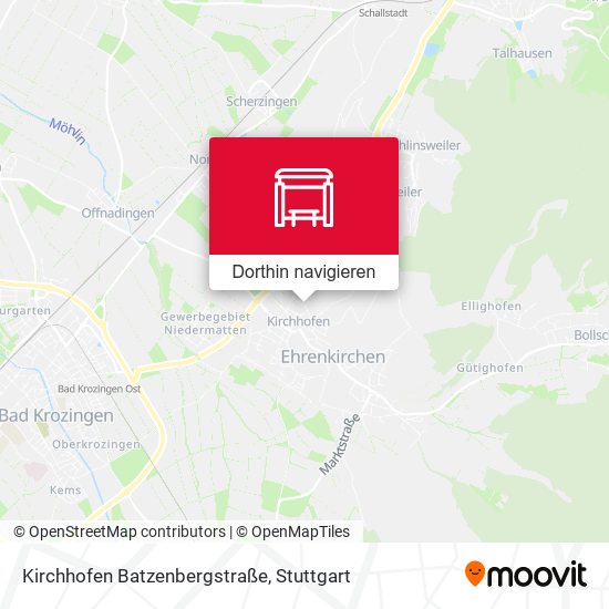 Kirchhofen Batzenbergstraße Karte