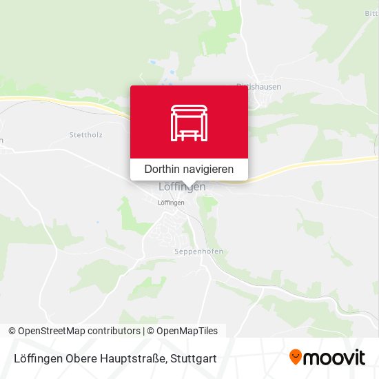 Löffingen Obere Hauptstraße Karte