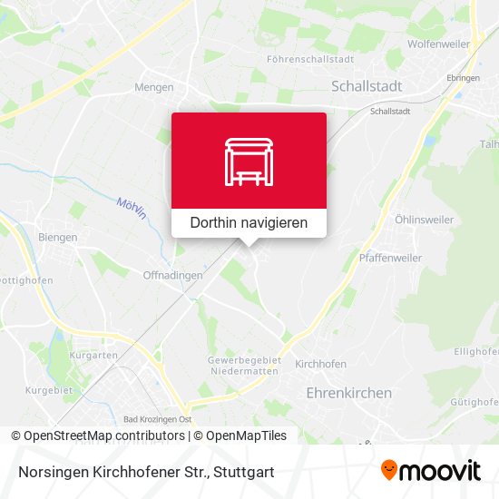 Norsingen Kirchhofener Str. Karte