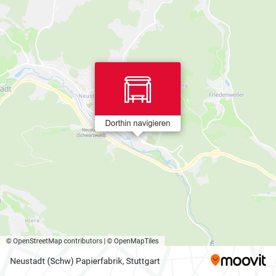 Neustadt (Schw) Papierfabrik Karte