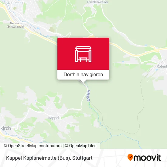 Kappel Kaplaneimatte (Bus) Karte