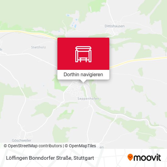 Löffingen Bonndorfer Straße Karte