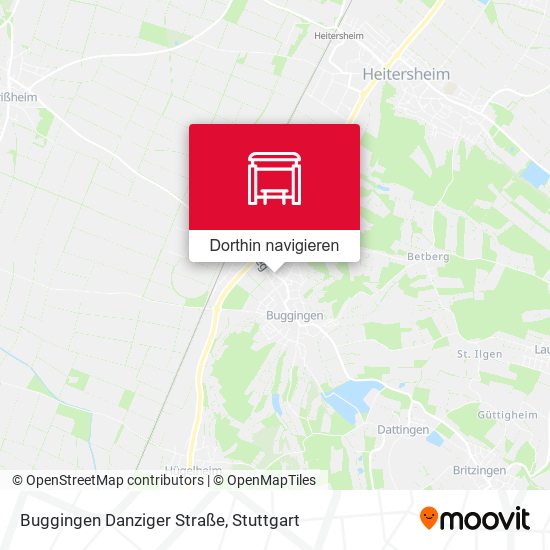 Buggingen Danziger Straße Karte