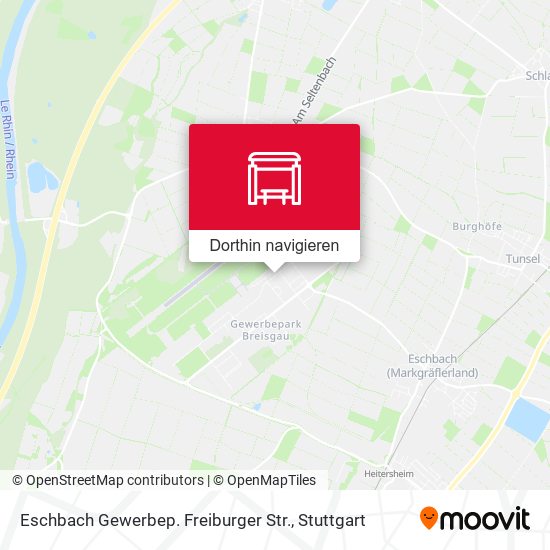 Eschbach Gewerbep. Freiburger Str. Karte