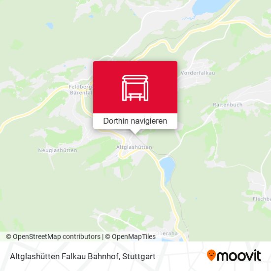 Altglashütten Falkau Bahnhof Karte