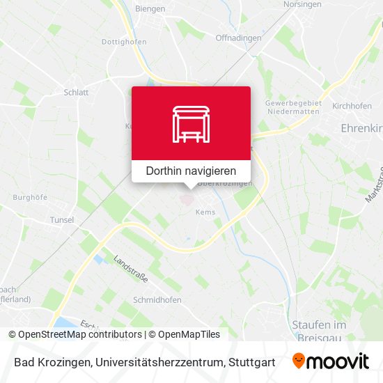 Bad Krozingen, Universitätsherzzentrum Karte