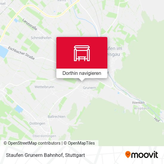 Staufen Grunern Bahnhof Karte