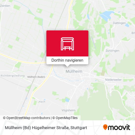 Müllheim (Bd) Hügelheimer Straße Karte