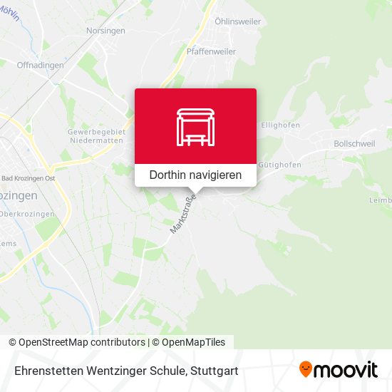 Ehrenstetten Wentzinger Schule Karte