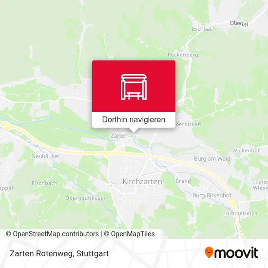 Zarten Rotenweg Karte