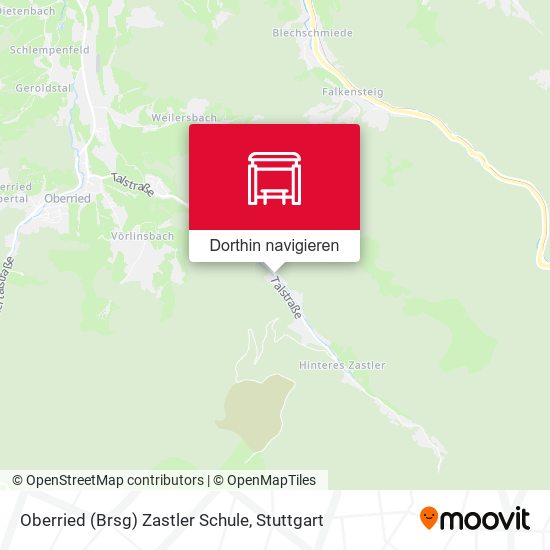 Oberried (Brsg) Zastler Schule Karte