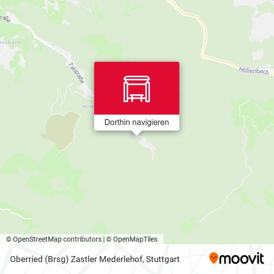 Oberried (Brsg) Zastler Mederlehof Karte