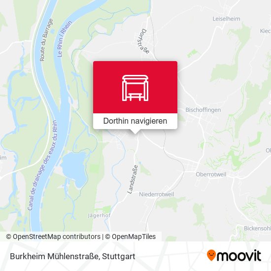 Burkheim Mühlenstraße Karte
