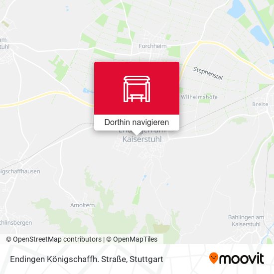 Endingen Königschaffh. Straße Karte