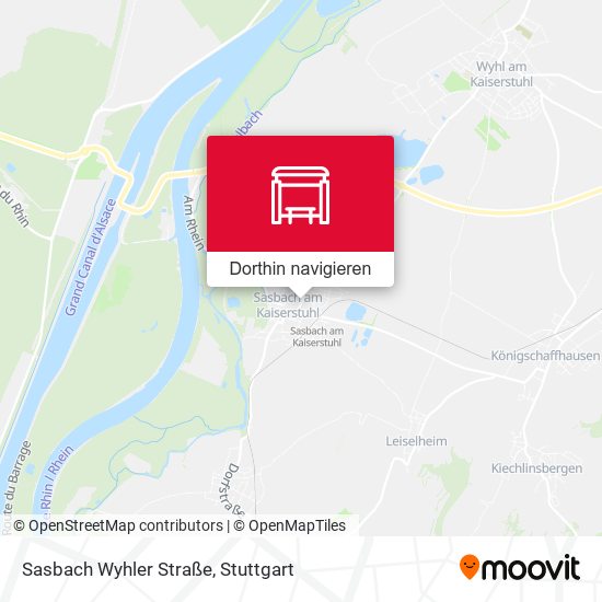 Sasbach Wyhler Straße Karte