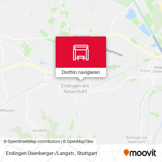 Endingen Üsenberger-/Langstr. Karte