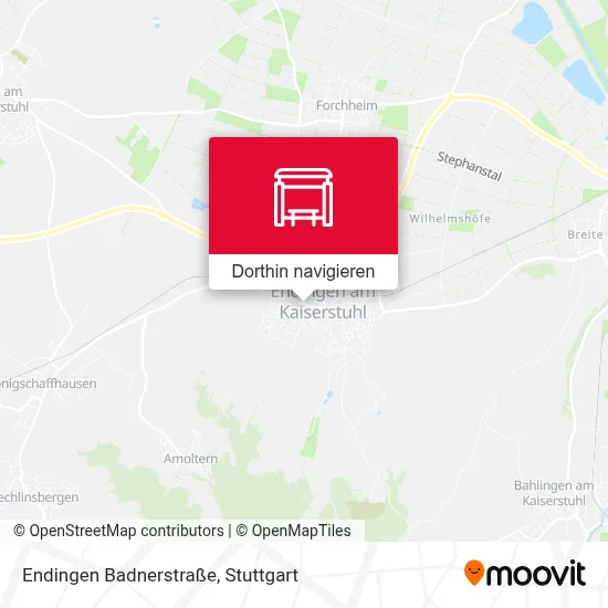 Endingen Badnerstraße Karte