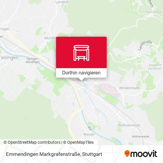 Emmendingen Markgrafenstraße Karte