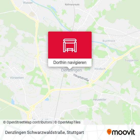 Denzlingen Schwarzwaldstraße Karte