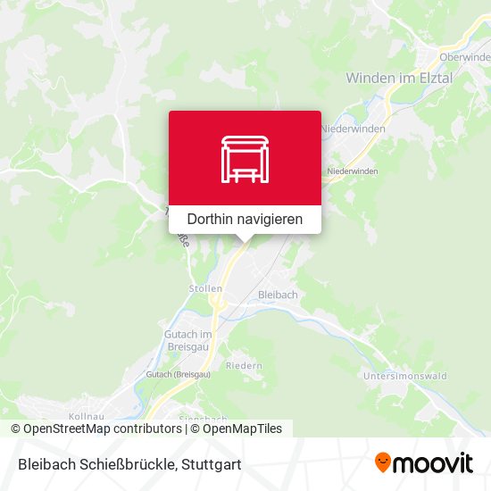 Bleibach Schießbrückle Karte