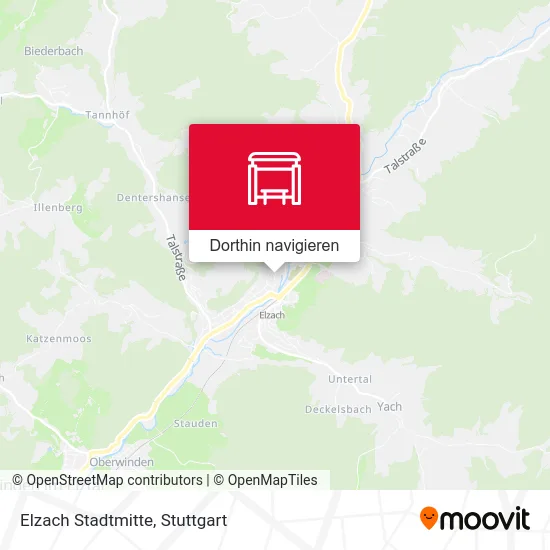Elzach Stadtmitte Karte