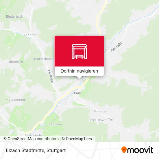 Elzach Stadtmitte Karte