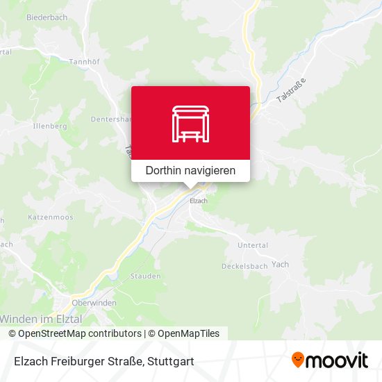 Elzach Freiburger Straße Karte