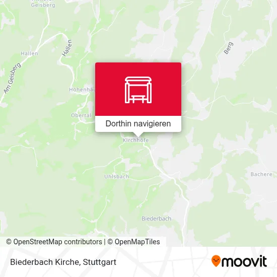 Biederbach Kirche Karte