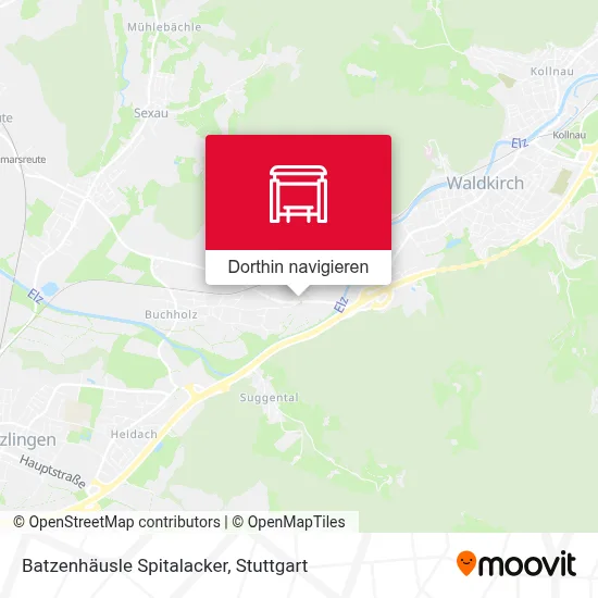 Batzenhäusle Spitalacker Karte