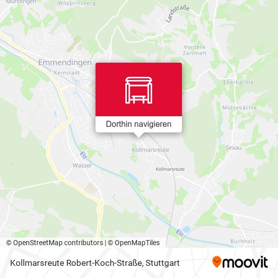 Kollmarsreute Robert-Koch-Straße Karte