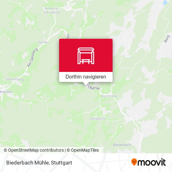 Biederbach Mühle Karte