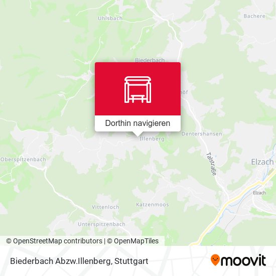 Biederbach Abzw.Illenberg Karte