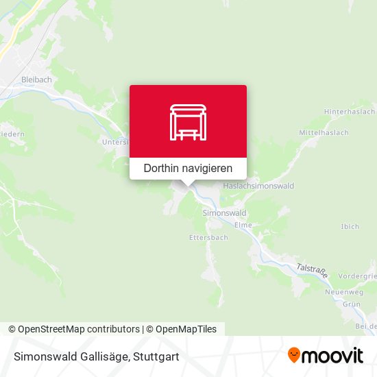 Simonswald Gallisäge Karte
