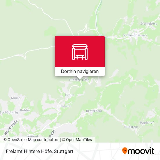 Freiamt Hintere Höfe Karte