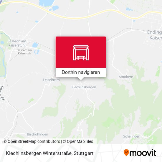 Kiechlinsbergen Winterstraße Karte