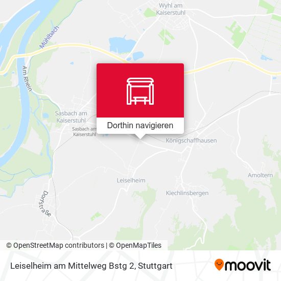 Leiselheim am Mittelweg Bstg 2 Karte