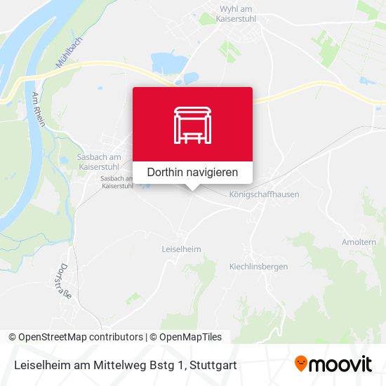 Leiselheim am Mittelweg Bstg 1 Karte