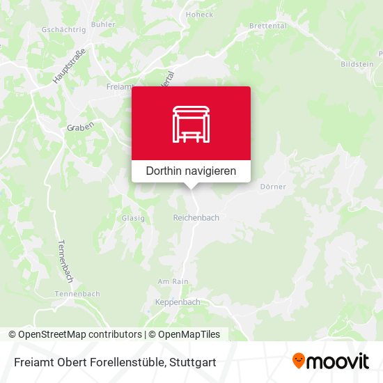 Freiamt Obert Forellenstüble Karte