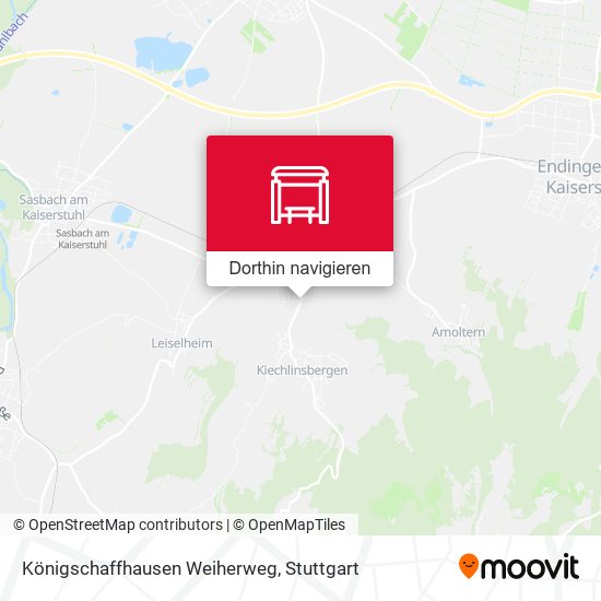 Königschaffhausen Weiherweg Karte