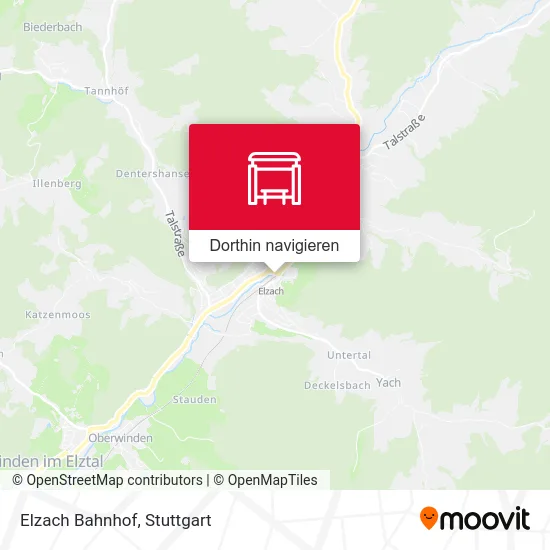 Elzach Bahnhof Karte
