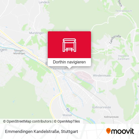 Emmendingen Kandelstraße Karte