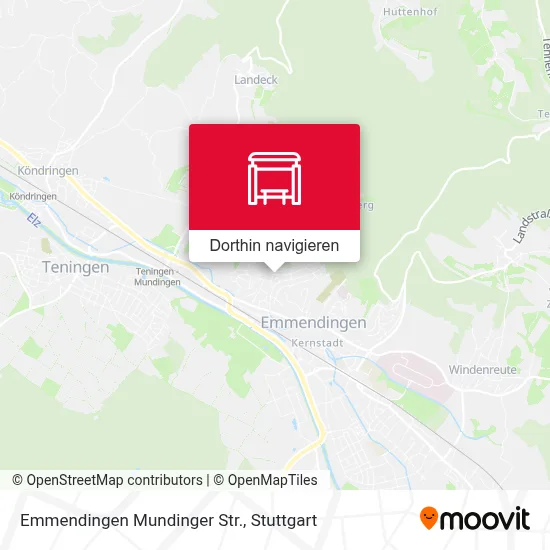 Emmendingen Mundinger Str. Karte