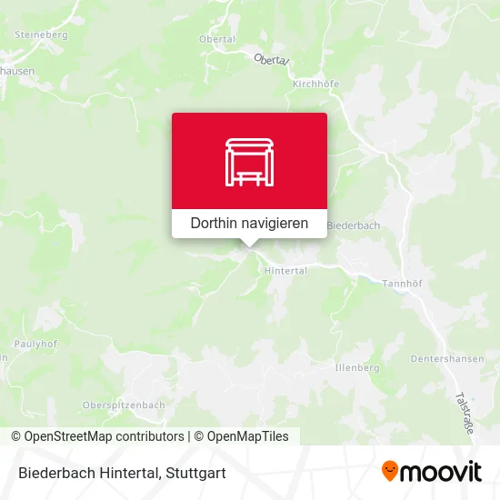 Biederbach Hintertal Karte