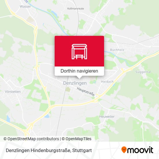 Denzlingen Hindenburgstraße Karte