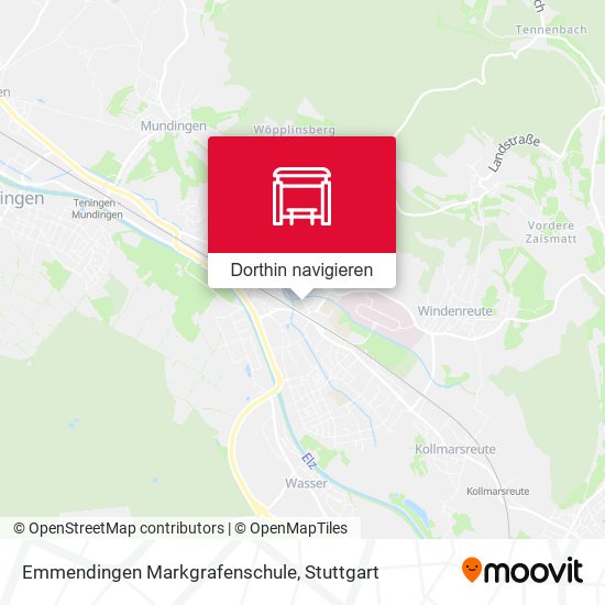 Emmendingen Markgrafenschule Karte