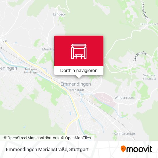 Emmendingen Merianstraße Karte