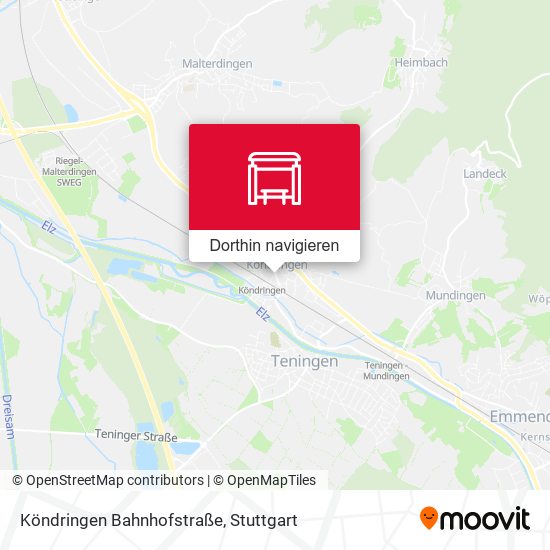 Köndringen Bahnhofstraße Karte