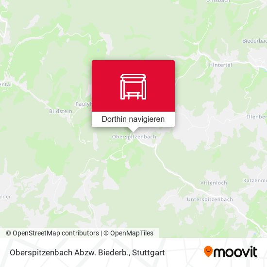 Oberspitzenbach Abzw. Biederb. Karte